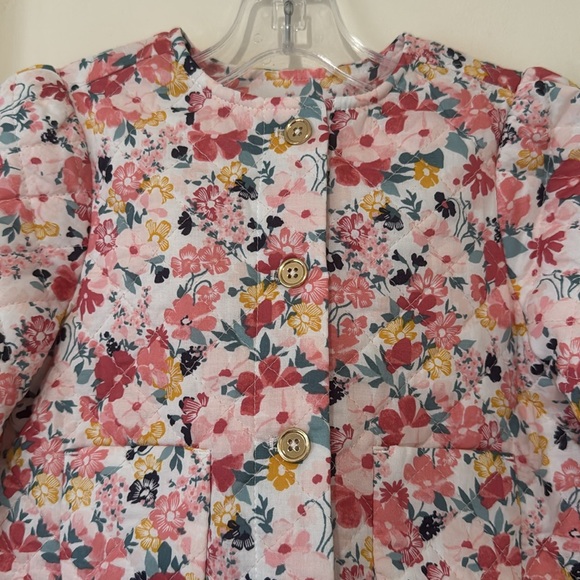 Janie  and Jack quilted floral jacket - Picture 4 of 9